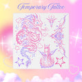 Pastel Dragon Temporary Tattoo