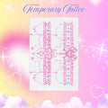 Cute Garter Belt Tattoo Sheet