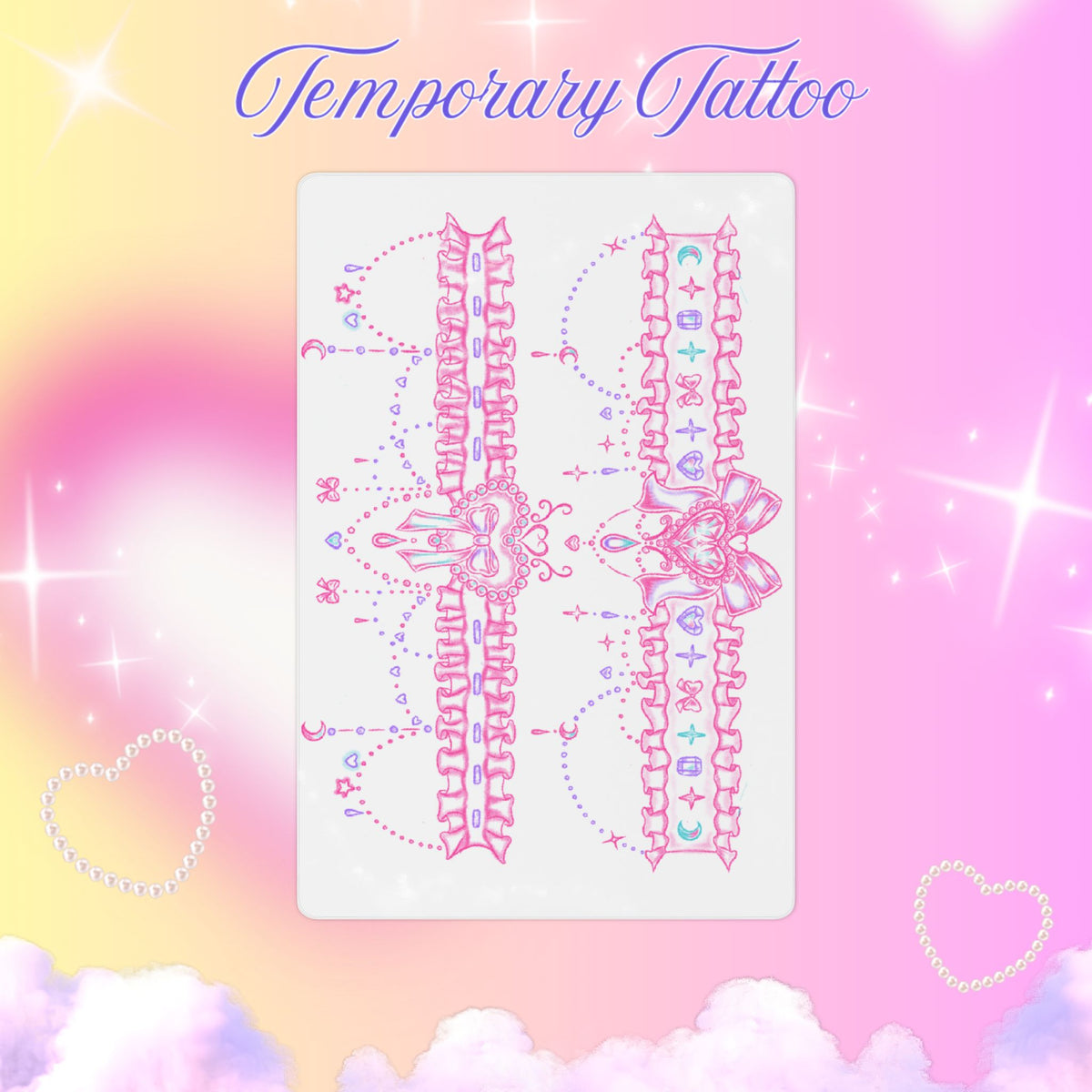 Cute Garter Belt Tattoo Sheet