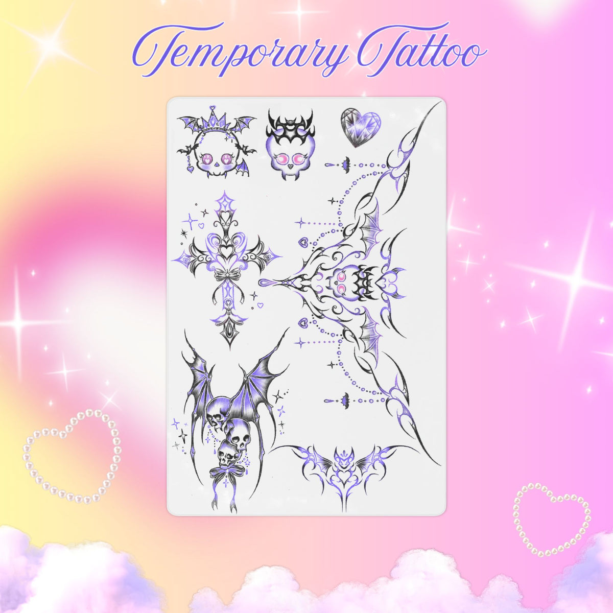 Monster High Elissabat Tattoo Sheet
