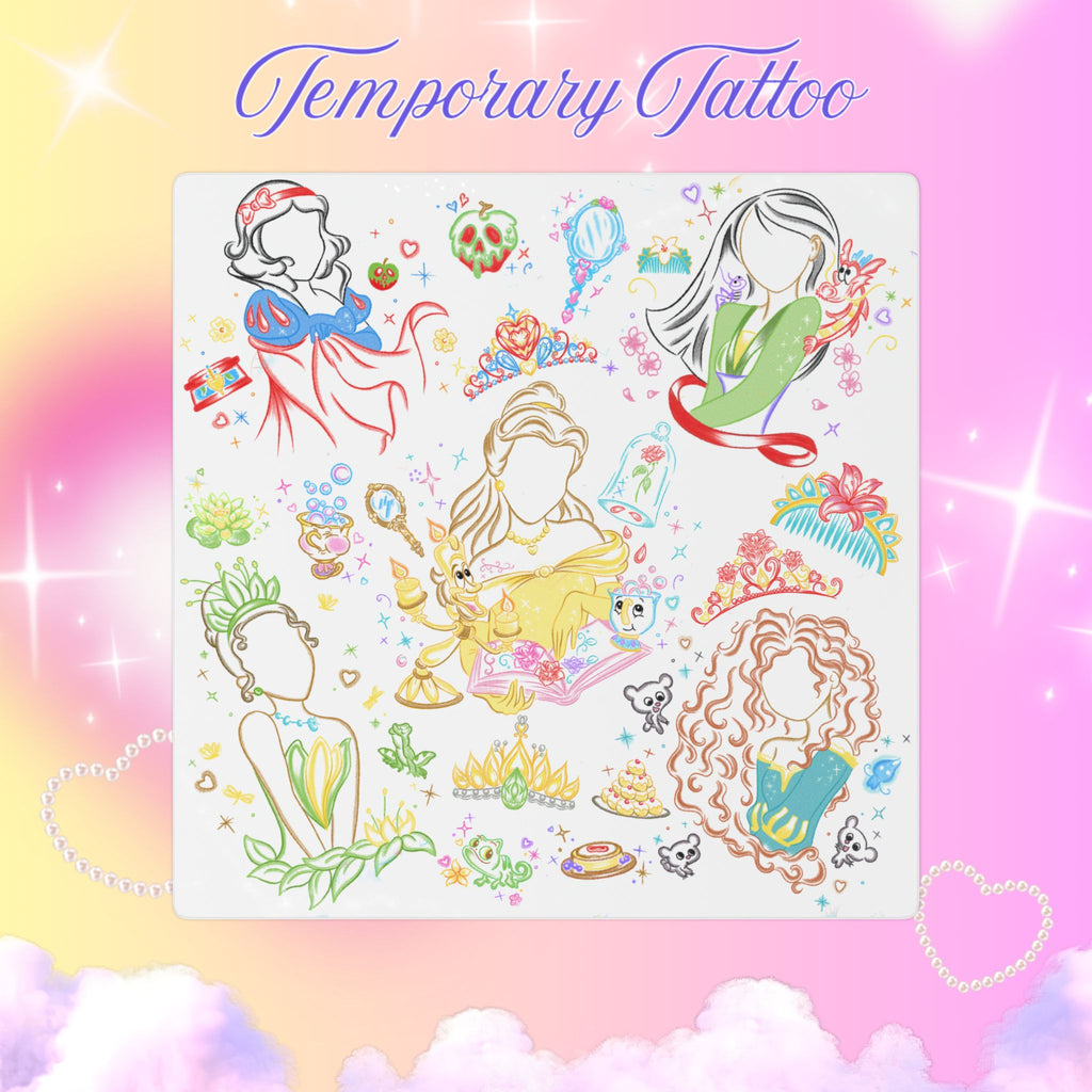 Disney Princess-Inspired Temporary Tattoo 2/2