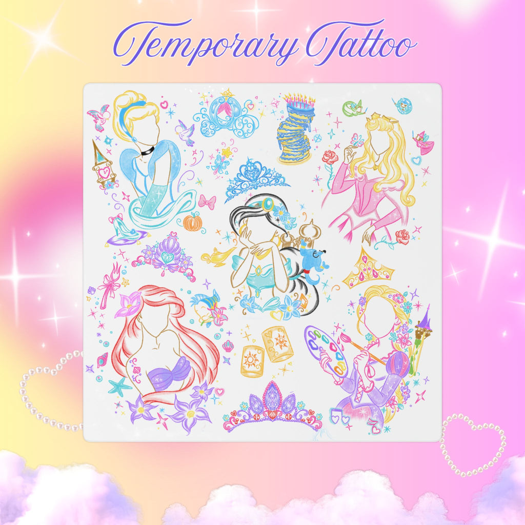Disney Princess-Inspired Temporary Tattoo 1/2