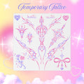 Pink Cyber Y2K Temporary Tattoo
