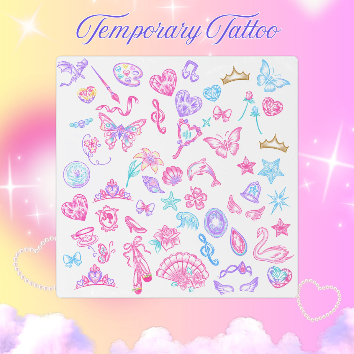 Barbie Movies-Inspired Temporary Tattoo