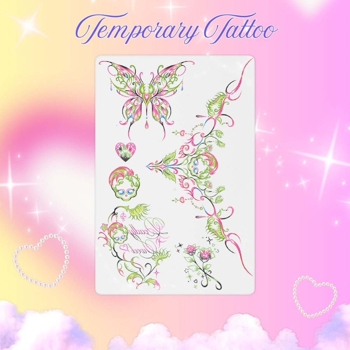 Monster High Venus Mcflytrap Tattoo Sheet