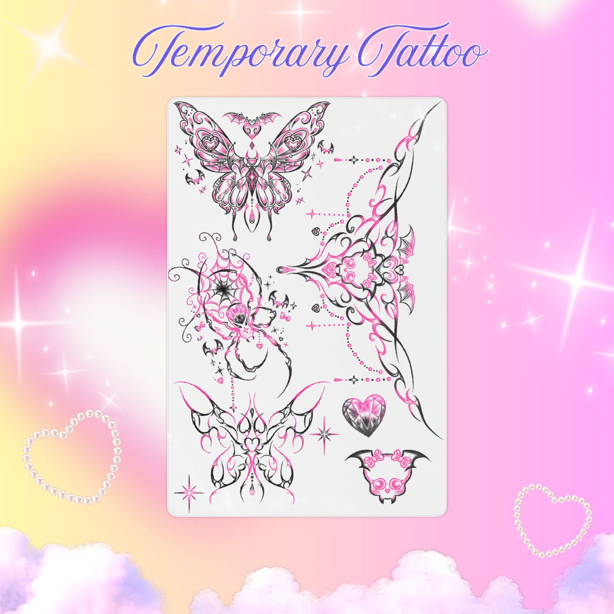 Monster High Draculaura Wolf Tattoo Sheet