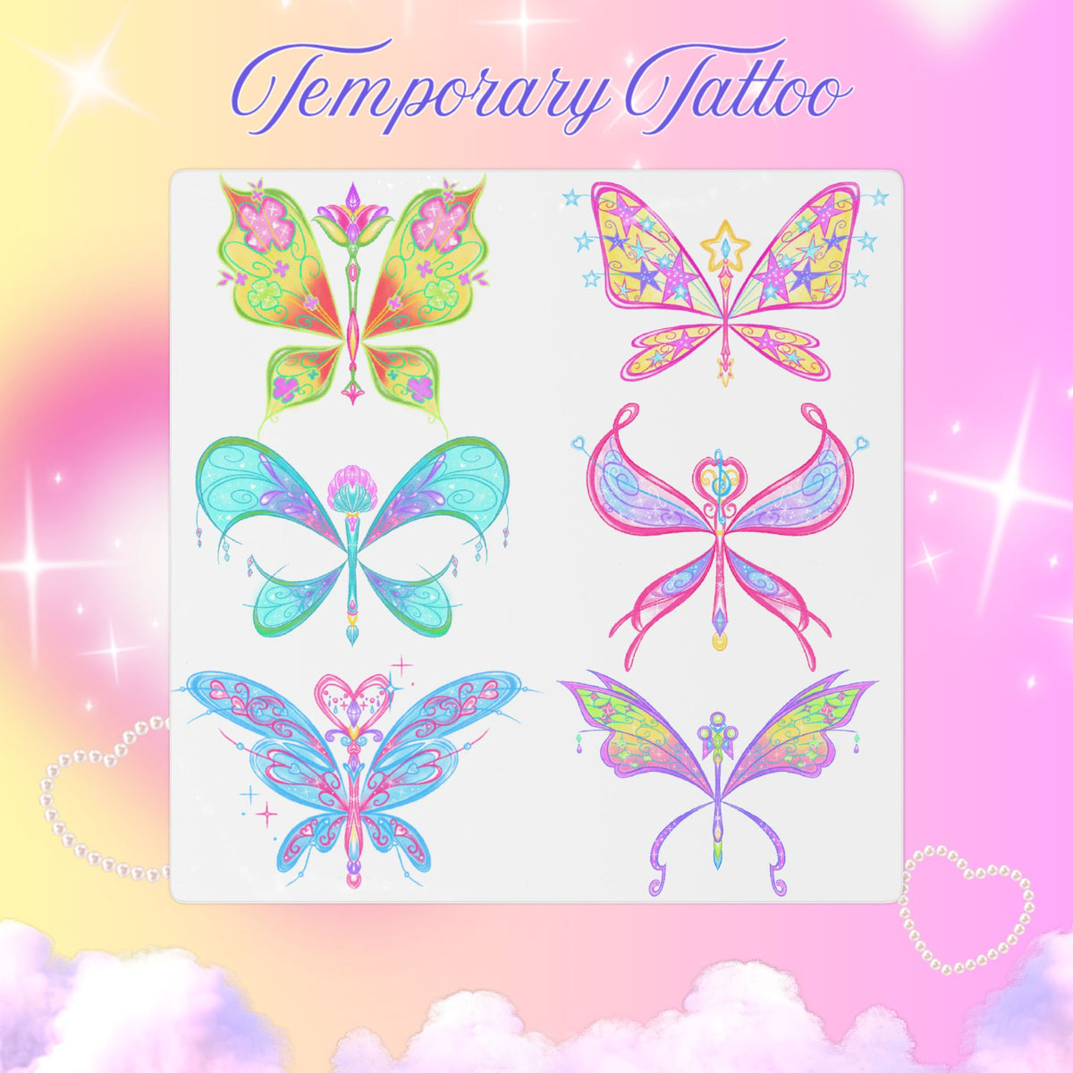 Winx Club Wings-Inspired Temporary Tattoo