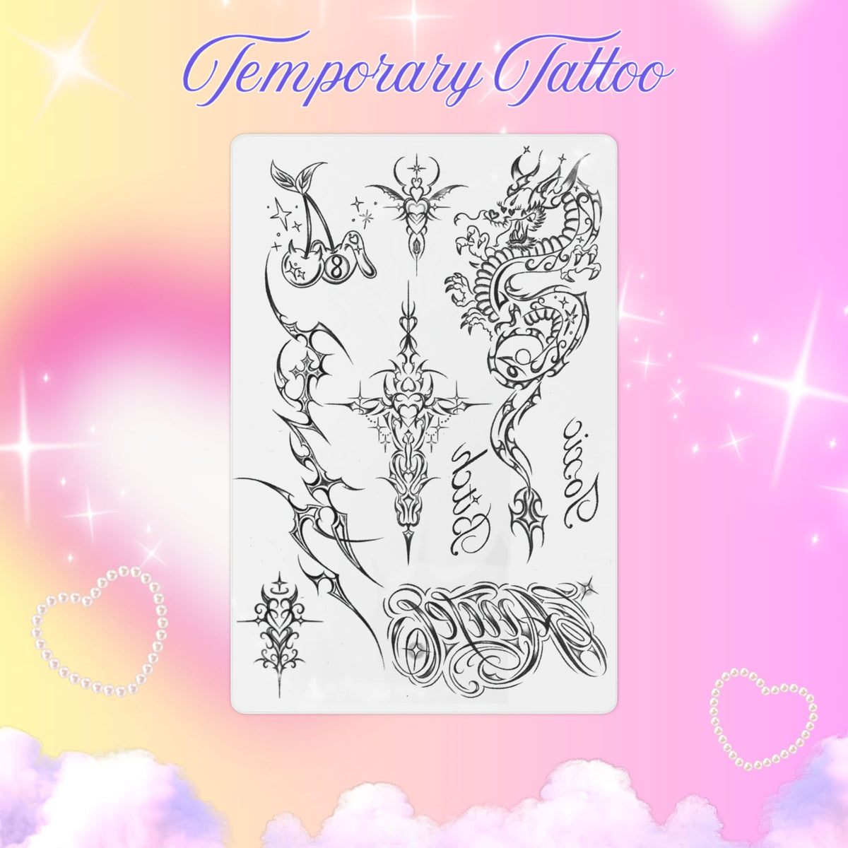 Dragon & Tribal Temporary Tattoo