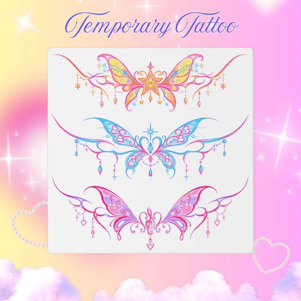Winx Club Tramp Stamps-Inspired Temporary Tattoo