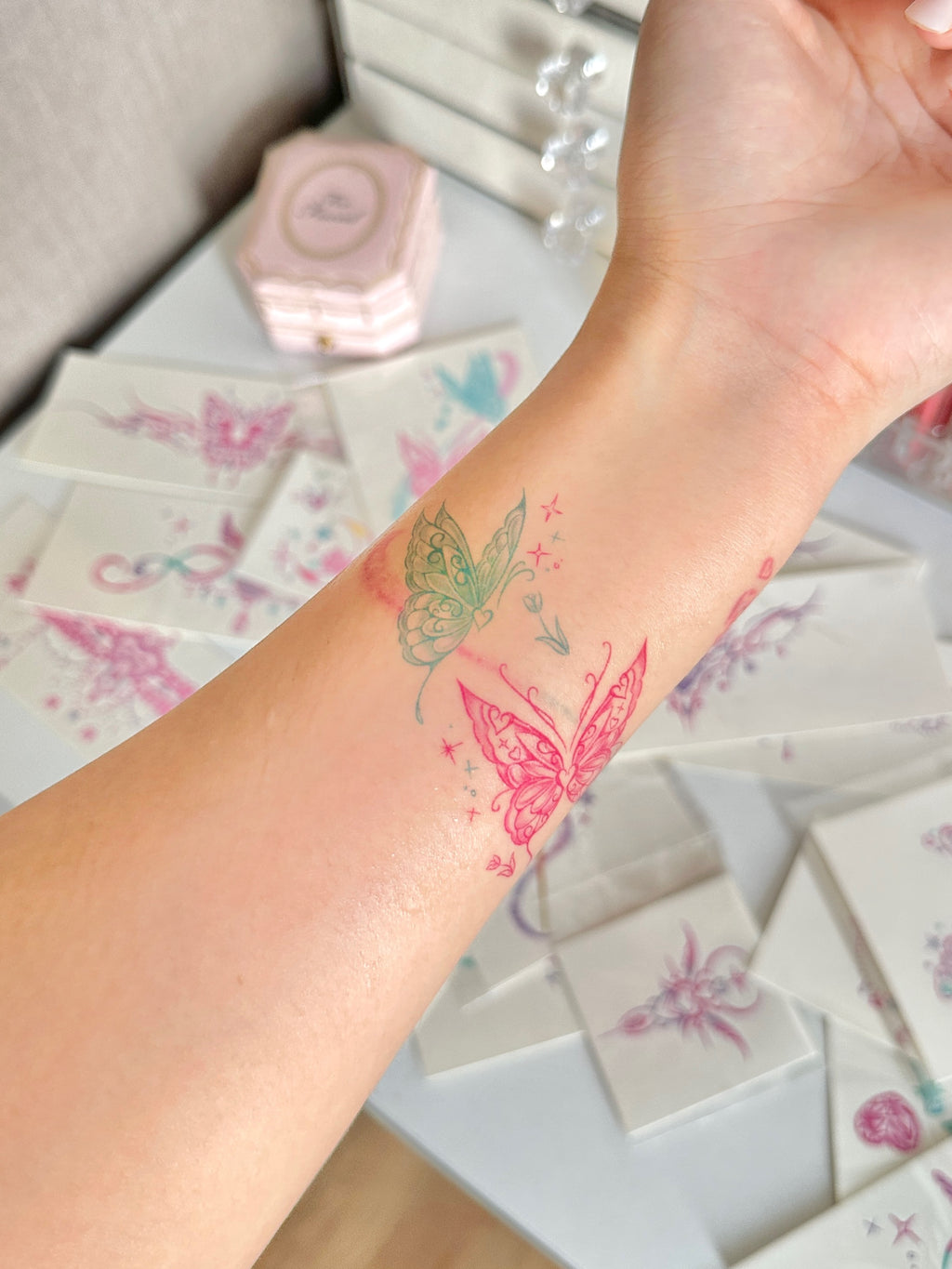 Barbie-Inspired Temporary Tattoo