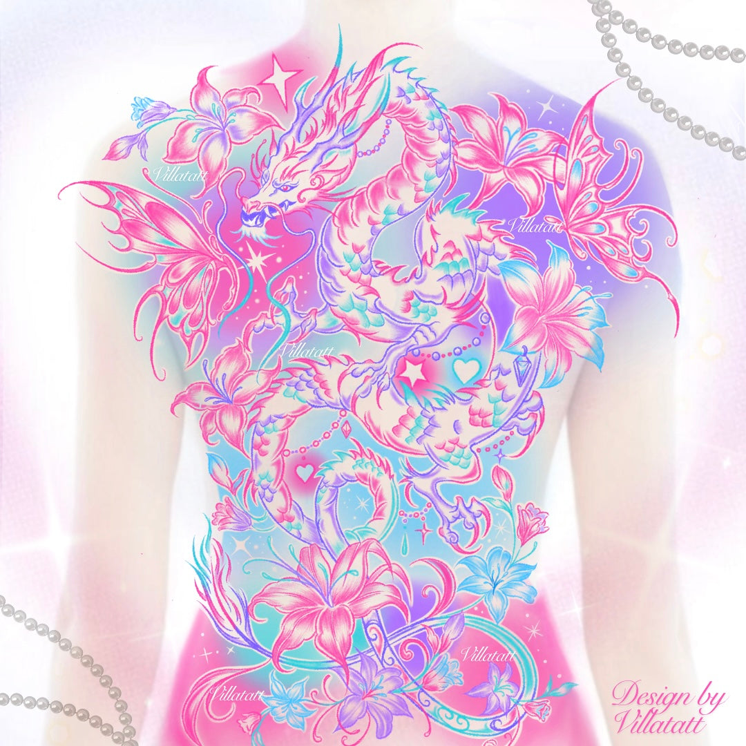 Full Back Dragon Design