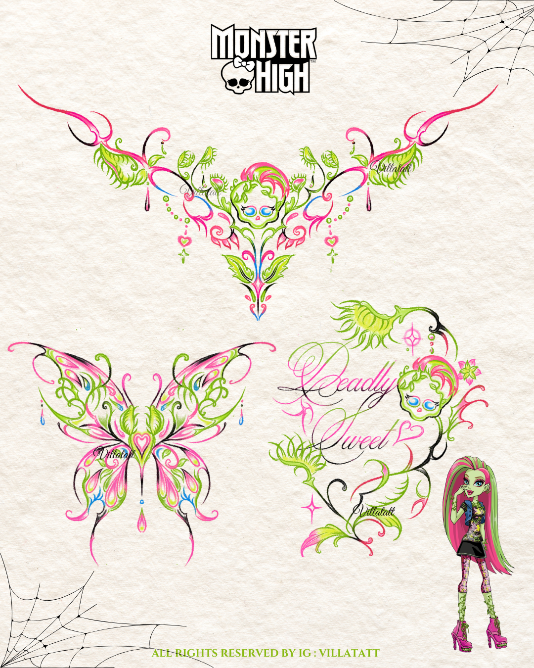 Venus McFlytrap Tattoo Design