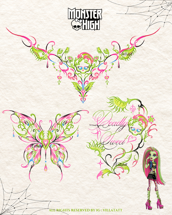 Venus McFlytrap Tattoo Design